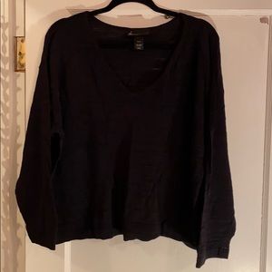 Lane Bryant v neck crop sweater
